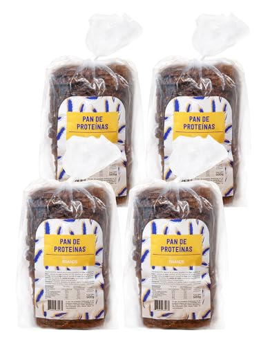 Pan KETO bajo en Carbohidratos - 28% de Proteinas, ideal para dietas altas en proteinas (Cuatro (500 g))
