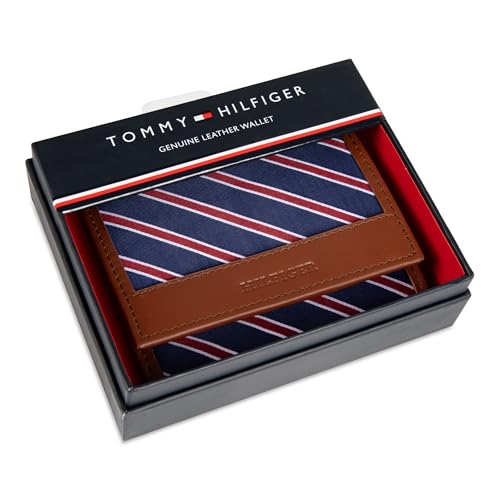 Image of Tommy Hilfiger Men's Tie Fabric Trifold Wallet