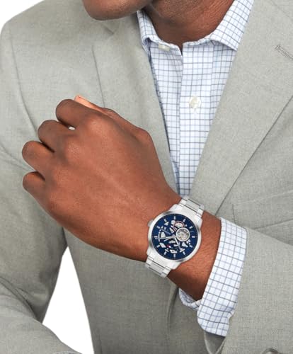 Image of Tommy Hilfiger Men's Automatic Stainless Steel Watch with Skeletal Dial