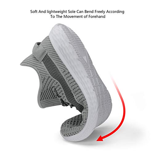 Men's Walking Shoes Casual Sneakers - Athletic Running Non-Slip Lightweight Outdoor Fashion Sneaker Dark Grey