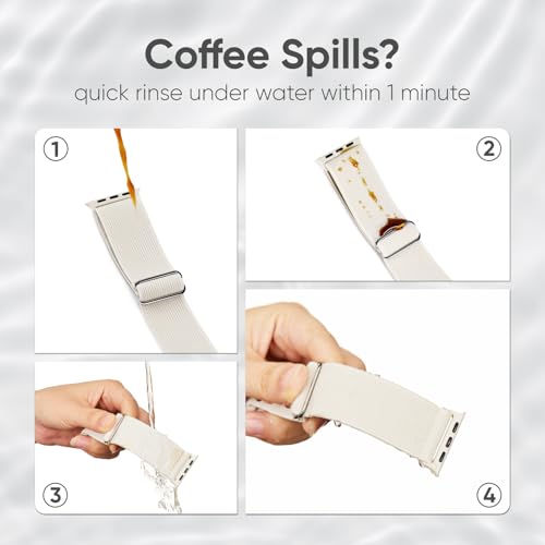 Image of 8 Pack Stretchy Solo Loop Band Compatible with Apple Watch Bands Women Men
