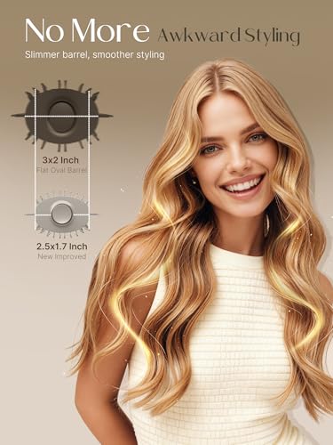 Image of PRITECH One-Step Volumizer Blow Out Brush Dryer,1200W Ionic Daily Styling | 4-in-1 Ionic Hot Air Styler,Fast Drying,Ceramic Anti-Frizz Professional Blowout Brush for Women,All Hair Type,Champagne Gold