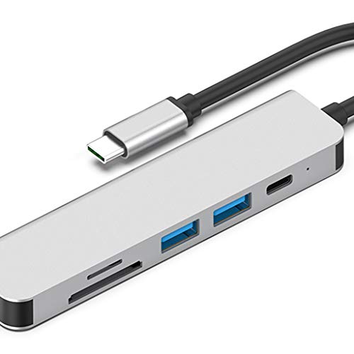 gazechimp Tipo C Para HDMI USB 3.0 Conversor De Adaptador SD/TF Card Reader 6 Em 1 Para MacBook Pro