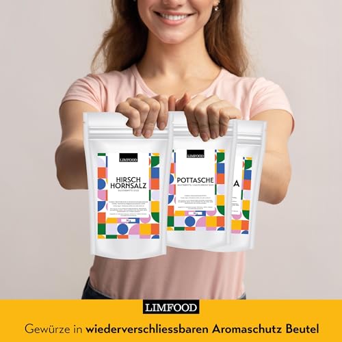 Limfood | 50g Pottasche zum Backen - Kaliumcarbonat E501 als Backtriebmittel für Lebkuchen