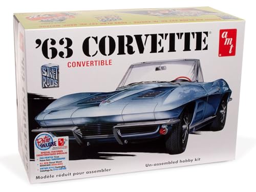 AMT 1963 Chevy Corvette Convertible Modelo 1:25