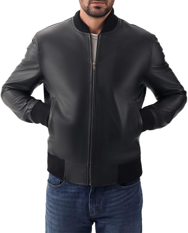 Womens Double Breasted Lambskin Leather Blazer Kim Kardashian-Inspired Formal Jacket with Fancy Buttons