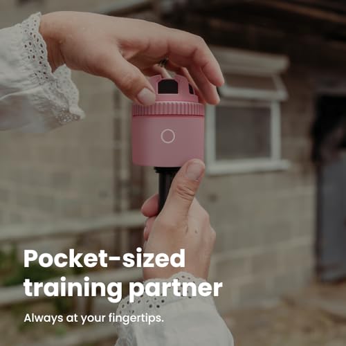 Image of Pivo Equestrian Pod Auto Tracking Phone Holder, Face, Body & Horse Tracker, 360 Rotation, 6 Speed, Stand for Video Recording with Remote Control (Pink)