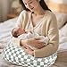 DILIMI Nursing Pillow Cover, Soft Stretchy Nursing Cover for New-Designed Breastfeeding Pillow, Removable Slipover for Baby Boy and Girls, Green Checkered Only Cover
