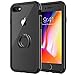 JETech Case for Apple iPhone 7 and iPhone 8, Ring Holder Kickstand, Shock-Absorption Bumper Cover, Black