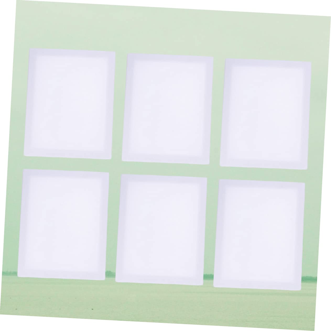 Toile Tendue Blanche en Coton Lin 6 Pièces pour Peinture