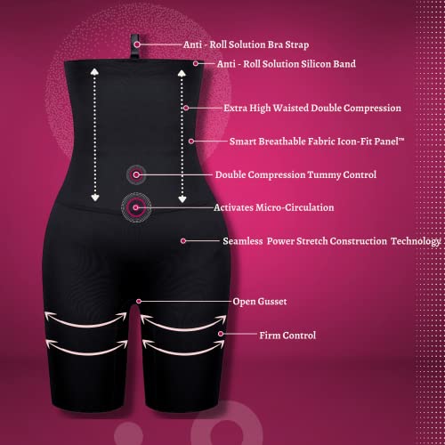 Gaine Minceur Cuisse Monroe Sculpt Ventre Gonflé Compression Haute