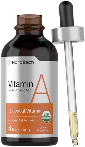 Horbach Vitamin A Liquid Drops | 4 fl oz | with Organic MCT Oil