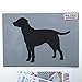 Produktbild Labrador Hund außenschablone. Hund Heim Dekoration & Basteln außenschablone. Farbe Wände Stoff & Möbel wiederverwendbar ideal Stencils LTD - halb geschliffen Durchsichtig Schablone, XS/11X14CM