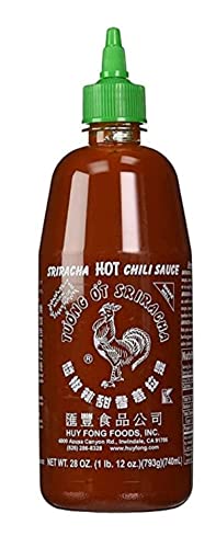 Huy Fong Sriracha Chili Salsa picante, paquete múltiple, botella de 28 onzas (paquete de 1)