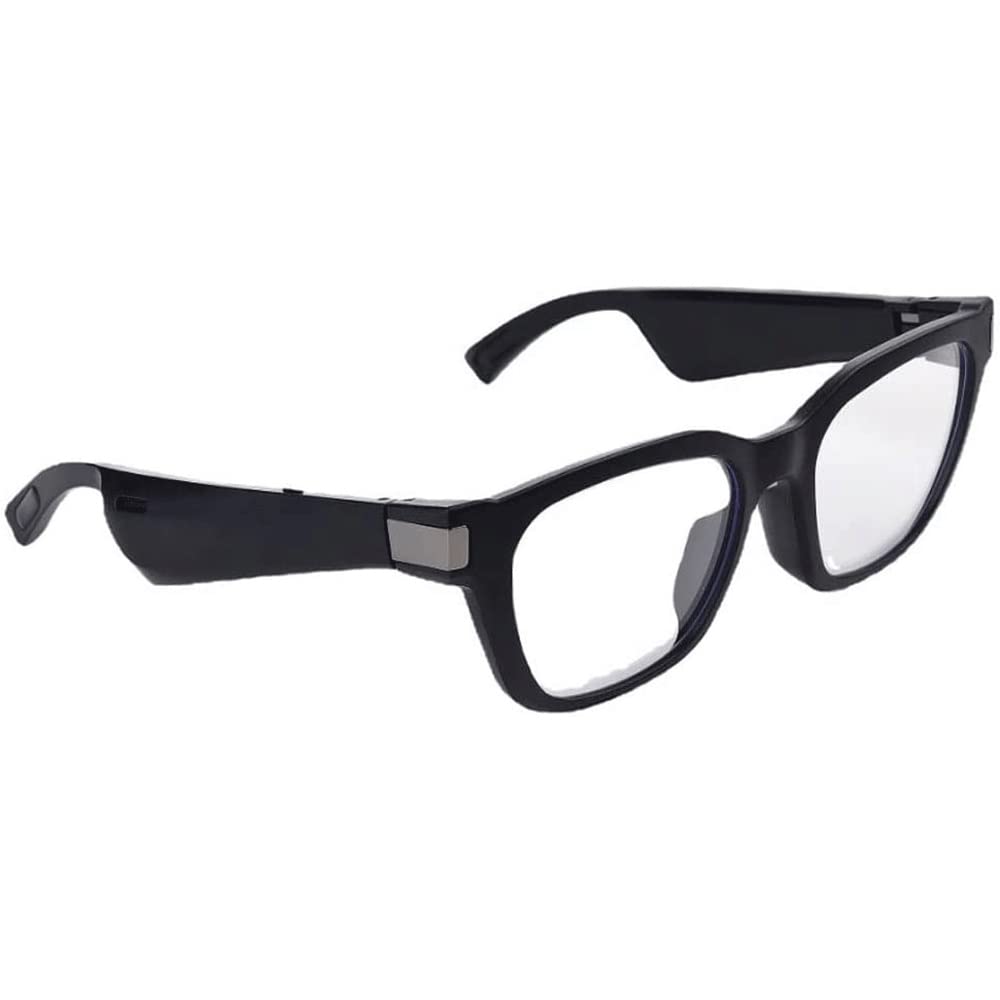 Smart Audio Glasses Classic Black with Prescription Ready Frames White