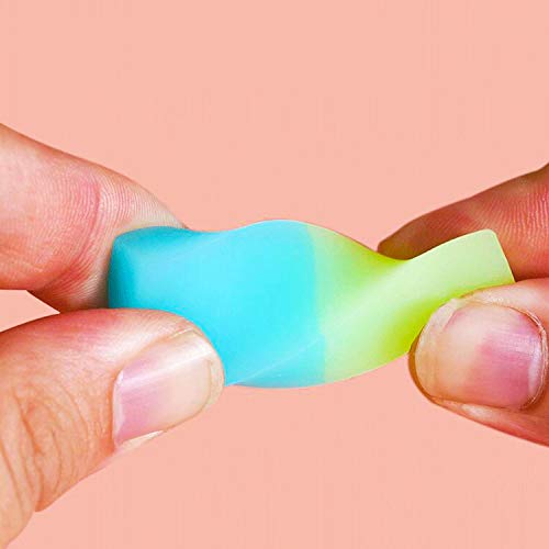10 Pcs Colored Cube Pencil Erasers, Fruit Scented, Age-Resistant, Soft Flexible Rubber Jelly Erasers Cute Gradient Erasers For School Art Drawing, Sketching, Home, Office, Students, Kids #TOP4