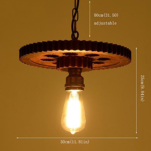Lampe a pente en bois de vireuse style industriel pour eclairer un cake bar