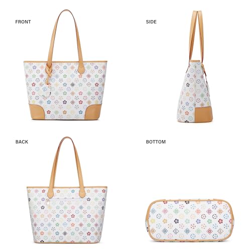 Image of Women Fashion Synthetic Leather Handbags Tote Bag Shoulder Bag Top Handle Satchel Purse Set