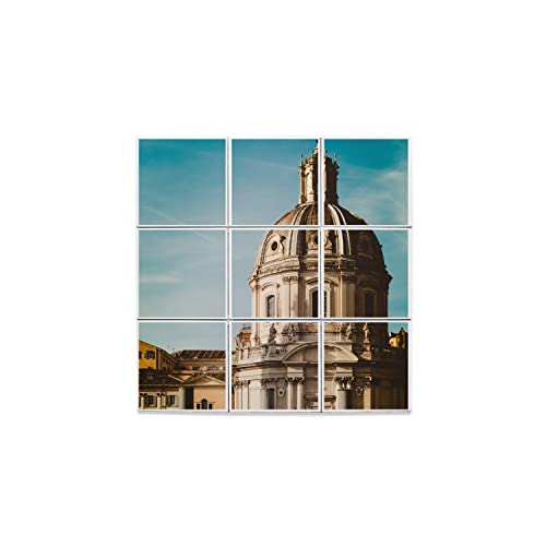 Carreaux Céramique Décoratif Rome : lot de 9 azulejos italie 32x32 cm