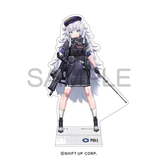 Algernon Products NIKKE Acrylic Stand, Poly, Approx. W 1.7 - 4.2 x H 4.7 inches (43 - 106 x 120 mm), Acrylic