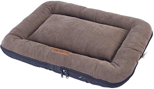 DHGTEP Cama para Perros Alfombra para Gatos Cojín para Gatos Mullido Cama para Perros Cojín Cachorros Cama para Perros (Color : Brown, Size : 45x35x7cm)