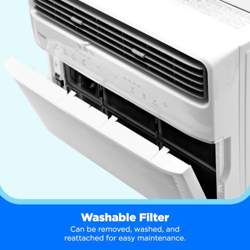 Image of Midea 8,000 BTU Window Air Conditioner, Electronic Control, 350 Sq. Ft.