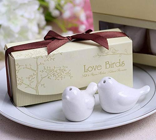 Salt and Pepper Shaker Set - Love Birds Couple Design