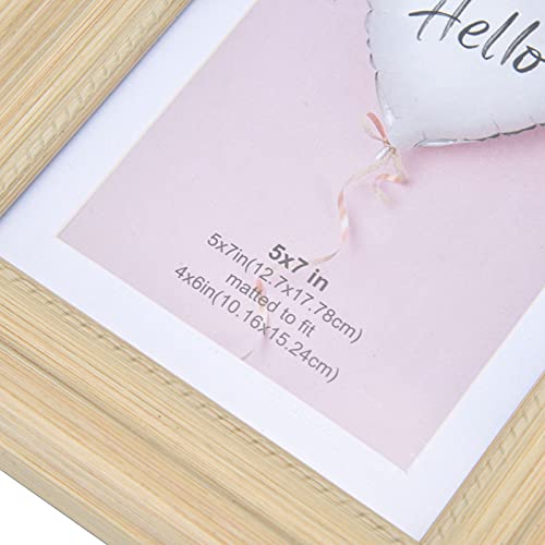 Cadre photo aspect haute résolution en bois texturé de style moderne - 7