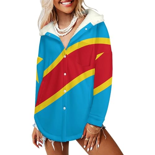Sweat a capuche femme RDC polaire thermique grande taille veste chaude