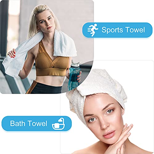 Sublimation Blank Towels Diy Microfiber Kitchen Towels 32X12 Inch White Thick Dish Drying Towel Tea Towel Absorbent Soft Polyester Towel For Sublimation Bathroom Kitchen Cleaning Supplies (10 Pieces) #TOP5