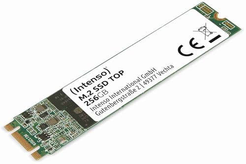 Intenso Interne M.2 SSD SATA III Top, 256 GB, 550MB/Sekunde, Festkörper-Laufwerk