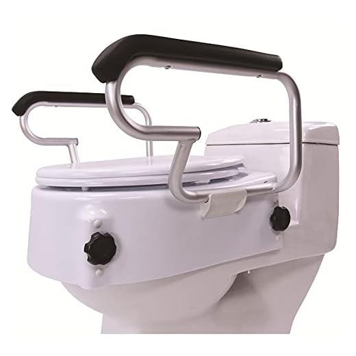 Antar AT51204 Raised Toilet Seat with Lid and Armrest 5 kg