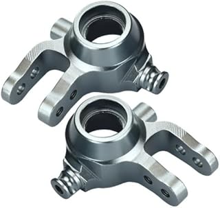 GPM For Traxxas Slash 4X4 / Stampede 4X4 VXL/NOS Deegan 38 / Rustler 4X4 VXL/Hoss 4X4 Upgrade Parts Aluminum Front Knuckle Arm - 1Pr Set Gray Silver