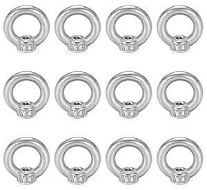 Ma Ringmutter M4 Edelstahl 12 Stück