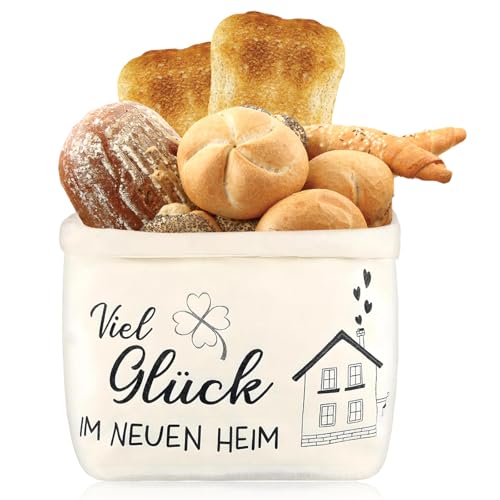 FULHANY Bolsa Pan - Panera - Cesta Pan- 38 * 22 * 16cm Bolsa De PanDe Lino Reutilizable - Muchos Momentos Maravillosos En El Nuevo Hogar Regalos Para Mudanzas