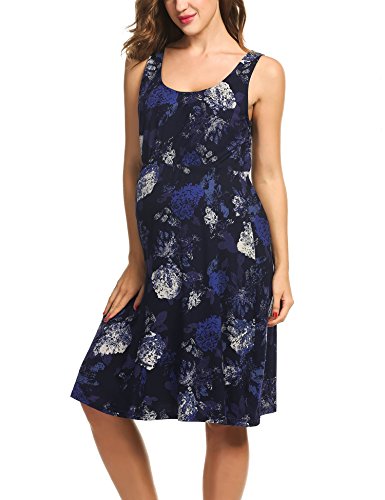 HOTOUCH Donna Abito da Maternità Cottone Abito di