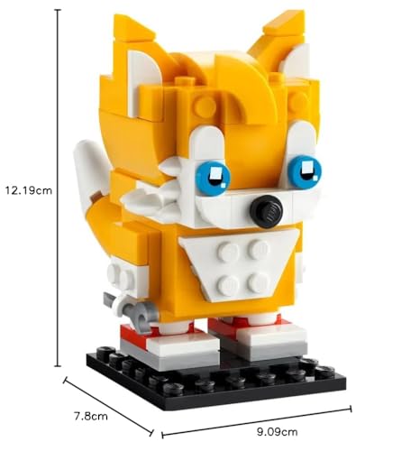 LEGO Brickheadz Miles 'Tails' Prower - 40628, Yellow - Image 4