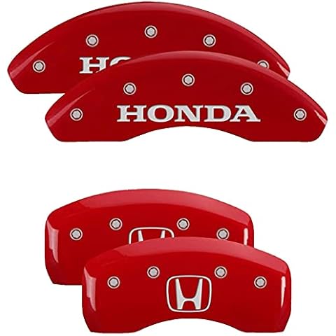 MGP Caliper Covers - Brake Caliper Covers 2018-2023 Honda Accord - Front and Rear Set - Red Cover