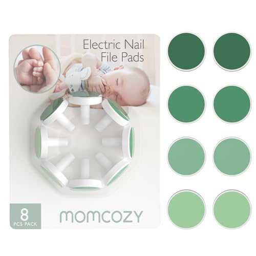 Image of Momcozy Baby Nail Trimmer Replacement Pads, Electric Nail Trimmer Grinding Pads for Momcozy Electric Nail Trimmer Use Only, 8 Counts Replacement Pads