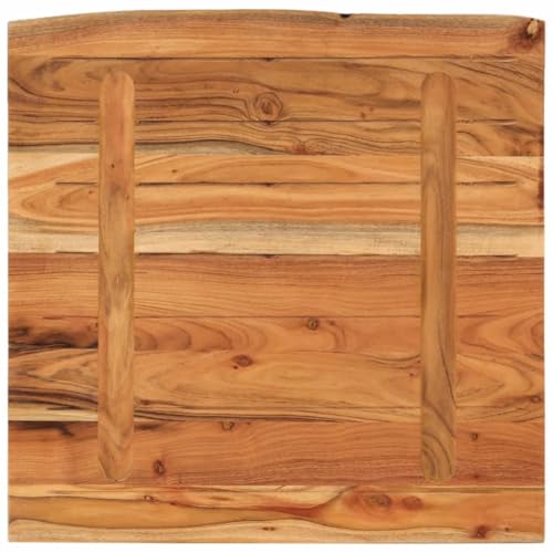 Plateau de table en acacia massif 80x80 cm rustique - 7