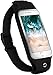 Produktbild moex Laufgürtel Handy für Samsung Galaxy S10 Lauftasche Jogging Tasche Wasserfest, Slim Running Belt Flexibel mit Sichtfenster, Laufgurt zum Joggen Bauchtasche Sport, - Schwarz