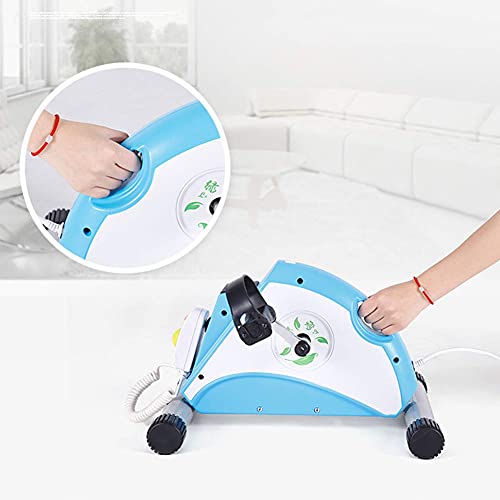 Image of Electric Pedal Portable Under Desk Bike Pedal Exerciser Mini Exercise Bikes with Adjustable Resistance Rehabilitation Exercise for Arm Leg Exercise Office Workout, Without Bracket