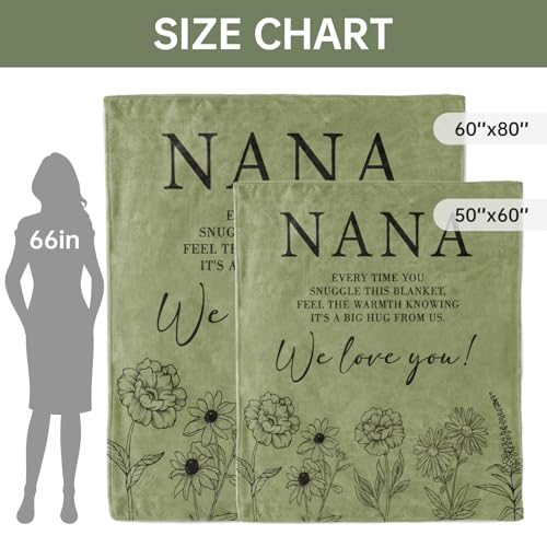 Nana-Gifts-Gifts-for-Nana-Grandma-Birthday-Gift-Grandma-Blanket-from-Grandkids-We-Love-You-Blanket-for-Mothers-Day-Christmas-60-x-80-Grass-Green Nana Gifts Gifts for Nana Grandma Birthday Gift Grandma Blanket from Grandkids We Love You Blanket for Mothers Day Christmas 60 x 80 Grass Green