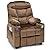 COSTWAY Larger Kids Recliner Chair, Adjustable Lounge Recliner w/ 2 Cup Holders, 1 Side Pocket, 2 Front Pockets, Footrest, Velvet Fabric Recliner for Boys & Girls, Ideal for Bedroom by COSTWAY