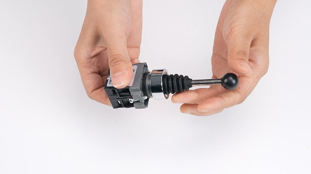 AUNMAS XD2PA22CR Industrial Joystick Switch, 2 Position Momentary
