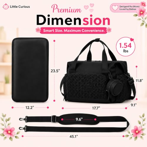 Image of Baby Diaper Bag | Diaper Bag for Mothers For Travel | Baby Bags For Mothers Carry | Baby Diaper Bag For Mother For Travelling | Mommy hand Tote Sling Lugguage diapers Handbags with Changing Mat