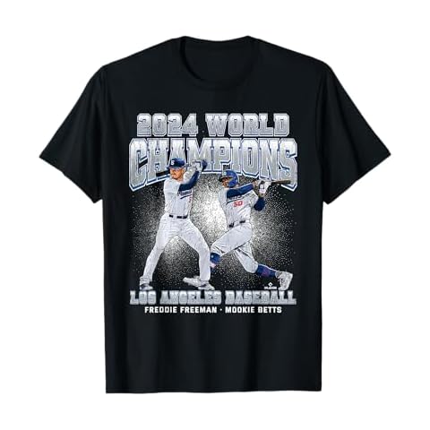 2024 Los Angeles World Champions Betts, Freeman MLBPA T-Shirt Cover