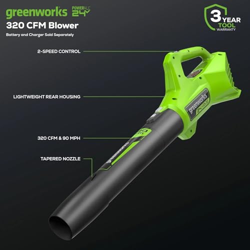 Greenworks 48V (2x24V) Electric Lawn Mower Combo Kit: 20"Steel Deck Push Mower, 12" String Trimmer, 320 CFM Blower, 3 Batteries & 2 Chargers, 3-Year Warranty.