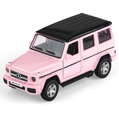 Car Toys for 3 4 5 Year Old Girls Gifts,1/36 Scale G63 Diecast Metal Model Car,Pull Back Cars Toys for Toddler Kids Age 3-6(Pink)