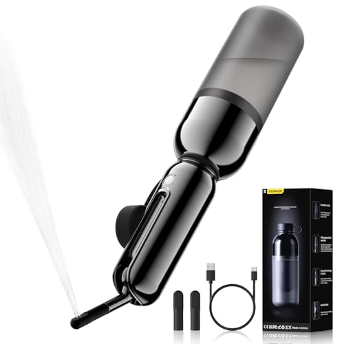 ESSAGER Portable Bidet for Travel, Foldable & Rechargeable Handheld Sprayer–Waterproof with 2 Pressure Modes, 350ml Expandable Bottle for Women, Men, Baby, Postpartum & Personal Hygiene(Black) ESSAGER Portable Bidet for Travel, Foldable & Rechargeable Handheld Sprayer–Waterproof with 2 Pressure Modes, 350ml Expandable Bottle for Women, Men, Baby, Postpartum & Personal Hygiene(Black)